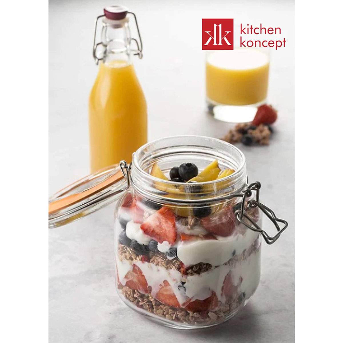 Kilner Hũ Thủy Tinh Tròn/ Vuông/Vát Cạnh - Nhiều Kích Cỡ