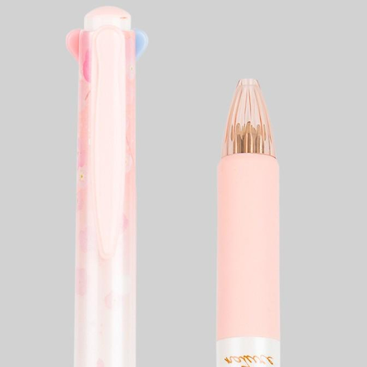 Bút bi nhiều màu Deli - 0.7mm - 4 màu mực - Vỏ thiết kế hoa - 1 chiếc - S311
