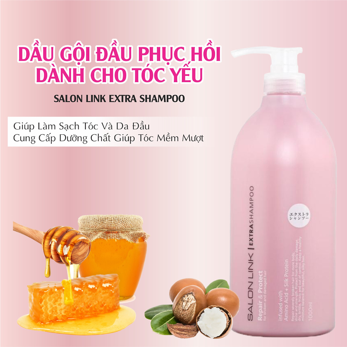 Dầu gội siêu dưỡng, phục hồi salon link 1000ml/chai