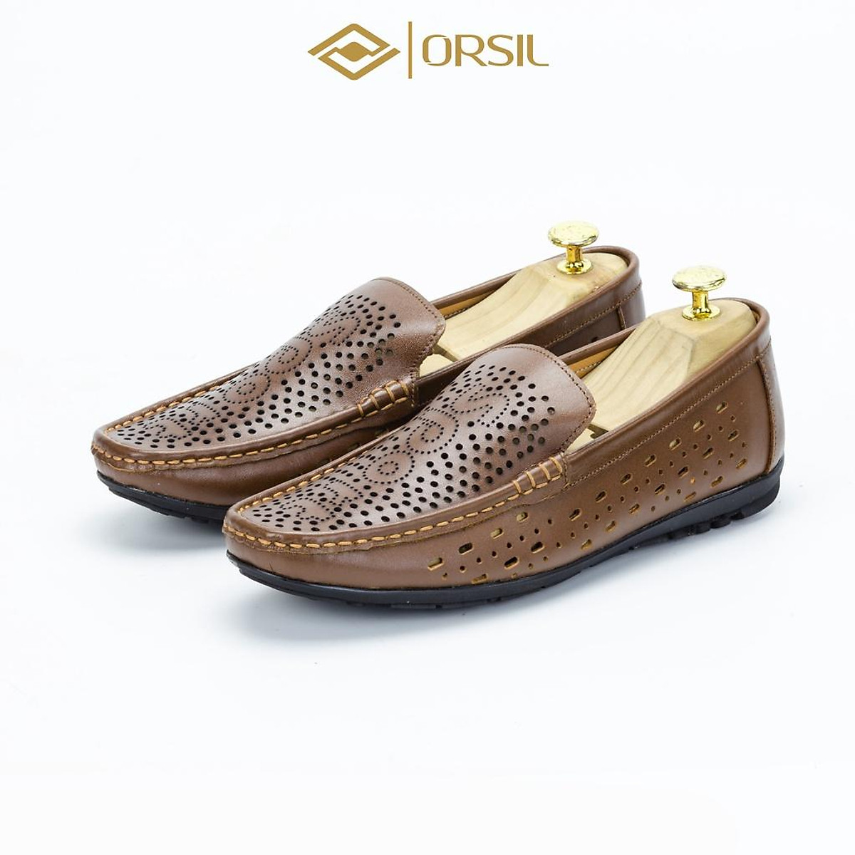 Giày lười da đục lỗ thoáng khí ORSIL