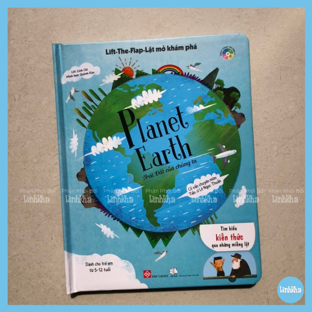 Sách Tương Tác Lật Mở Khám Phá - Trái Đất của chúng ta - Sách Lift The Flap - Planet Earth- Nhà phát hành Đinh Tị