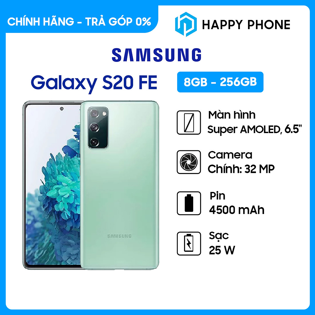 Điện Thoại Samsung Galaxy S20 FE 8GB/256GB - Hàng Chính Hãng - Đã Kích Hoạt Bảo Hành Điện Tử