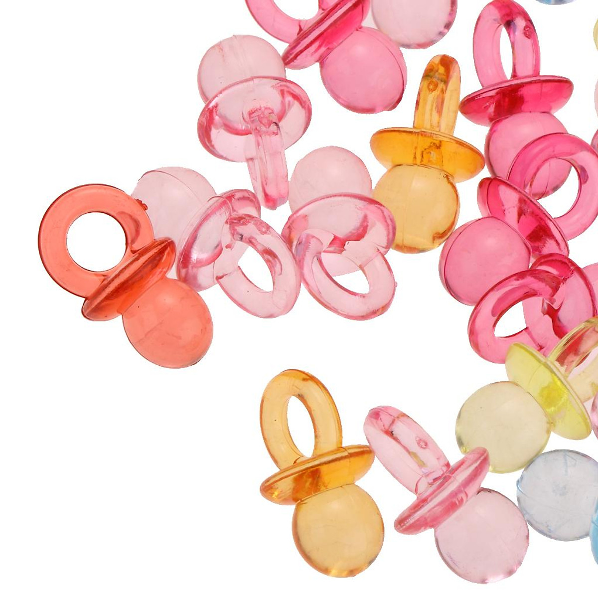 Mua 100pcs Pack Mini Pacifier Charms Party Game Baby Shower Favor Blue Multi tại Magideal2
