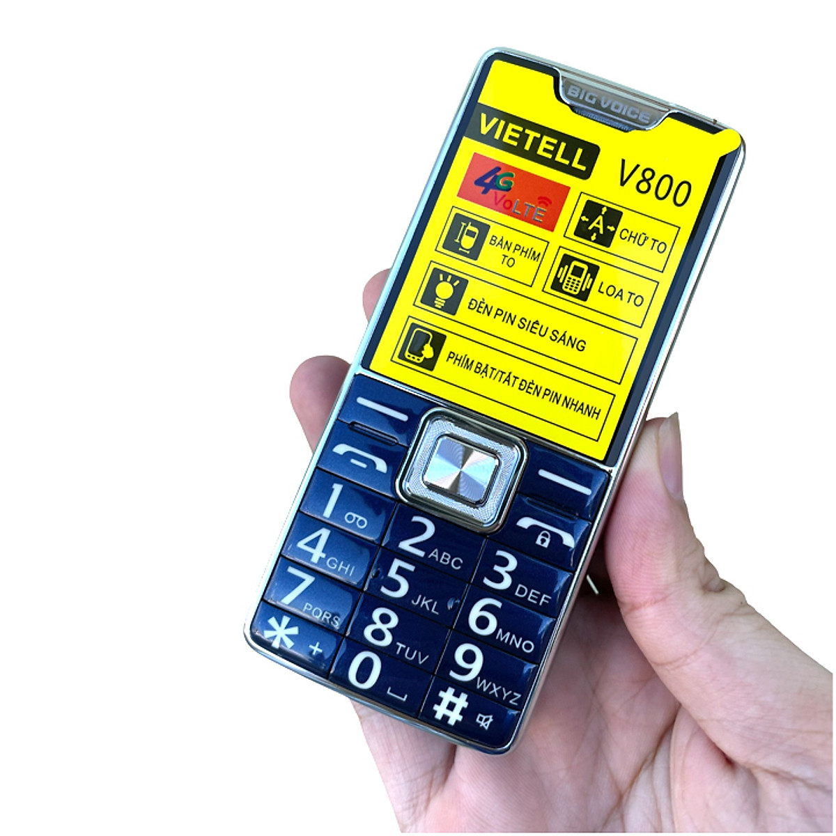 Điện Thoại Người Già Vietell V800 Mới Fullbox , Đọc Số, Loa To Pin Trâu - Mới nguyên seal