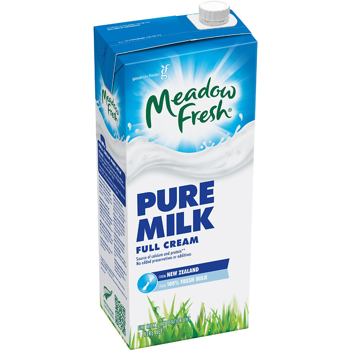 Thùng 12 hộp Sữa tươi tiệt trùng nguyên kem Meadow Fresh 1L hàng New Zealand