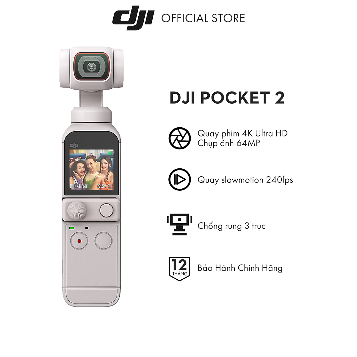 Mua DJI Osmo Pocket Sunset White Máy quay phim Chống Rung 4K