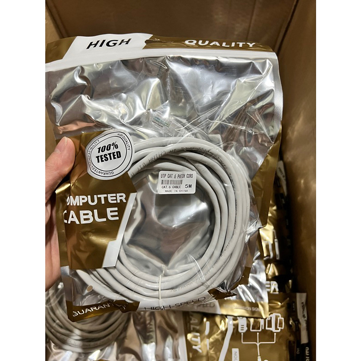 Dây mạng bấm sẵn 2 đầu Cat6 UTP Patch Cords dài 3M - 5M - Hàng chính hãng