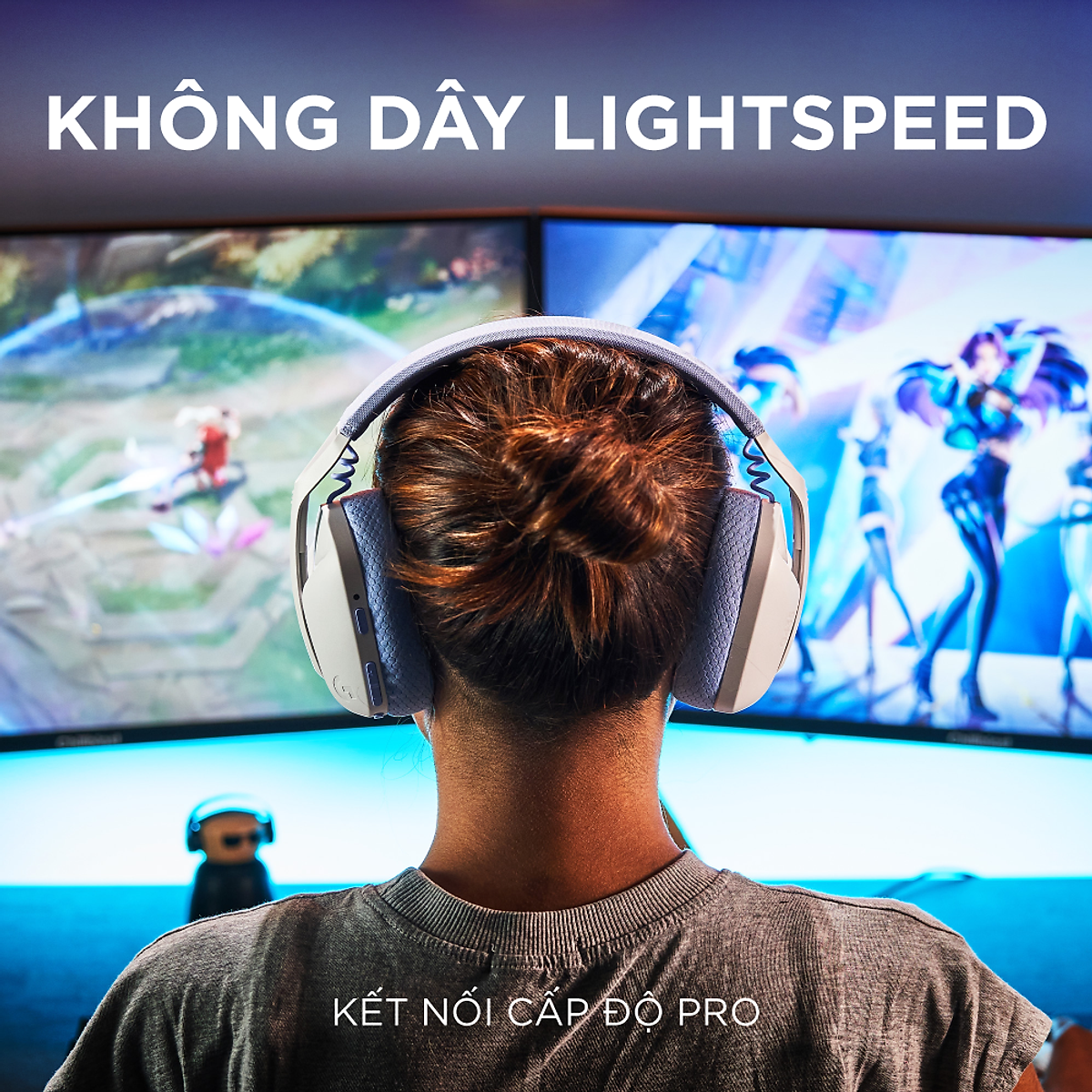 Tai nghe Game không dây Bluetooth Lighspeed Logitech G435 - Hàng Chính Hãng