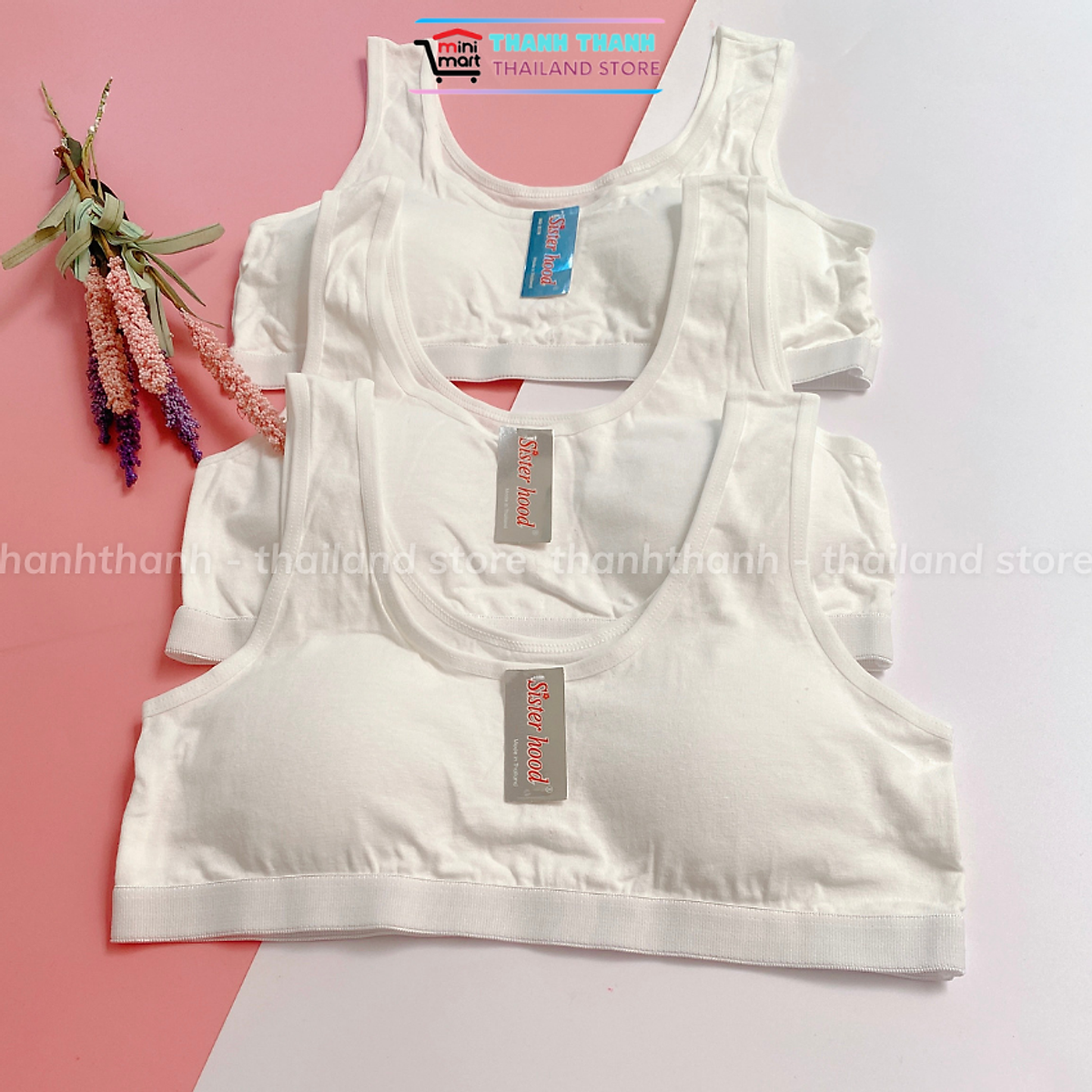 Áo lót học sinh Sisterhood Thái Lan 653 , áo ngực bra Free Size (34, 36)