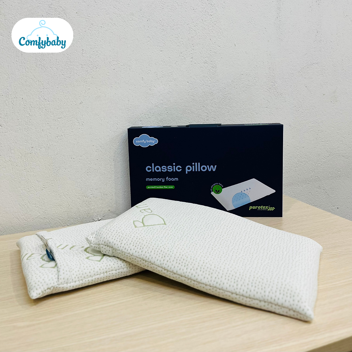 Gối đầu trẻ em Bamboo chống ngạt Comfybaby CFN01