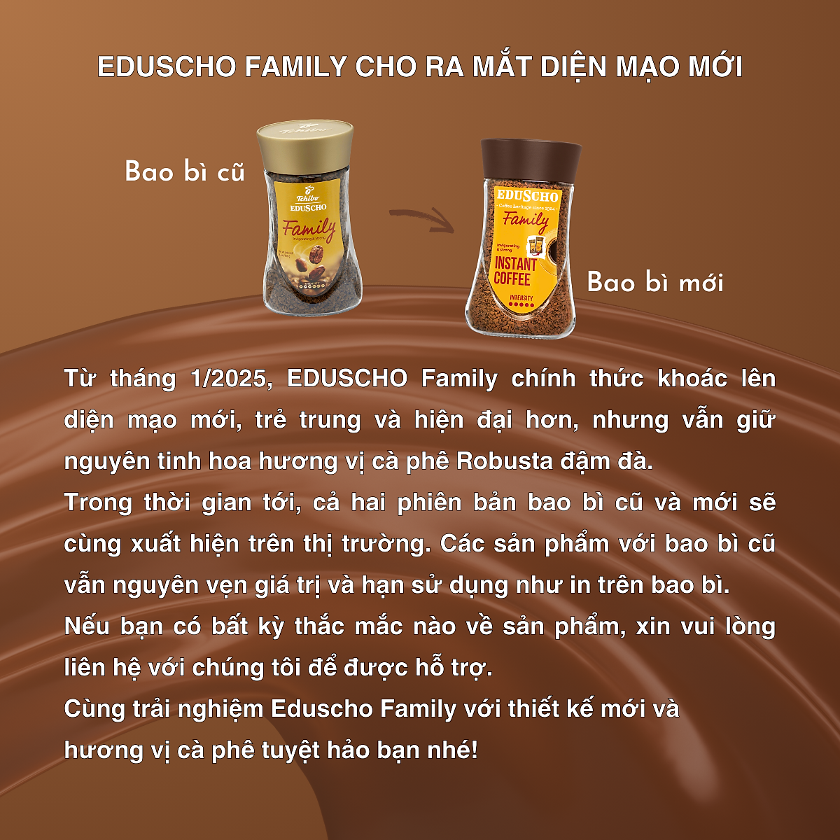 Cà phê hòa tan TCHIBO FAMILY - 100% Robusta - Vị đắng đậm đà - lọ 200g