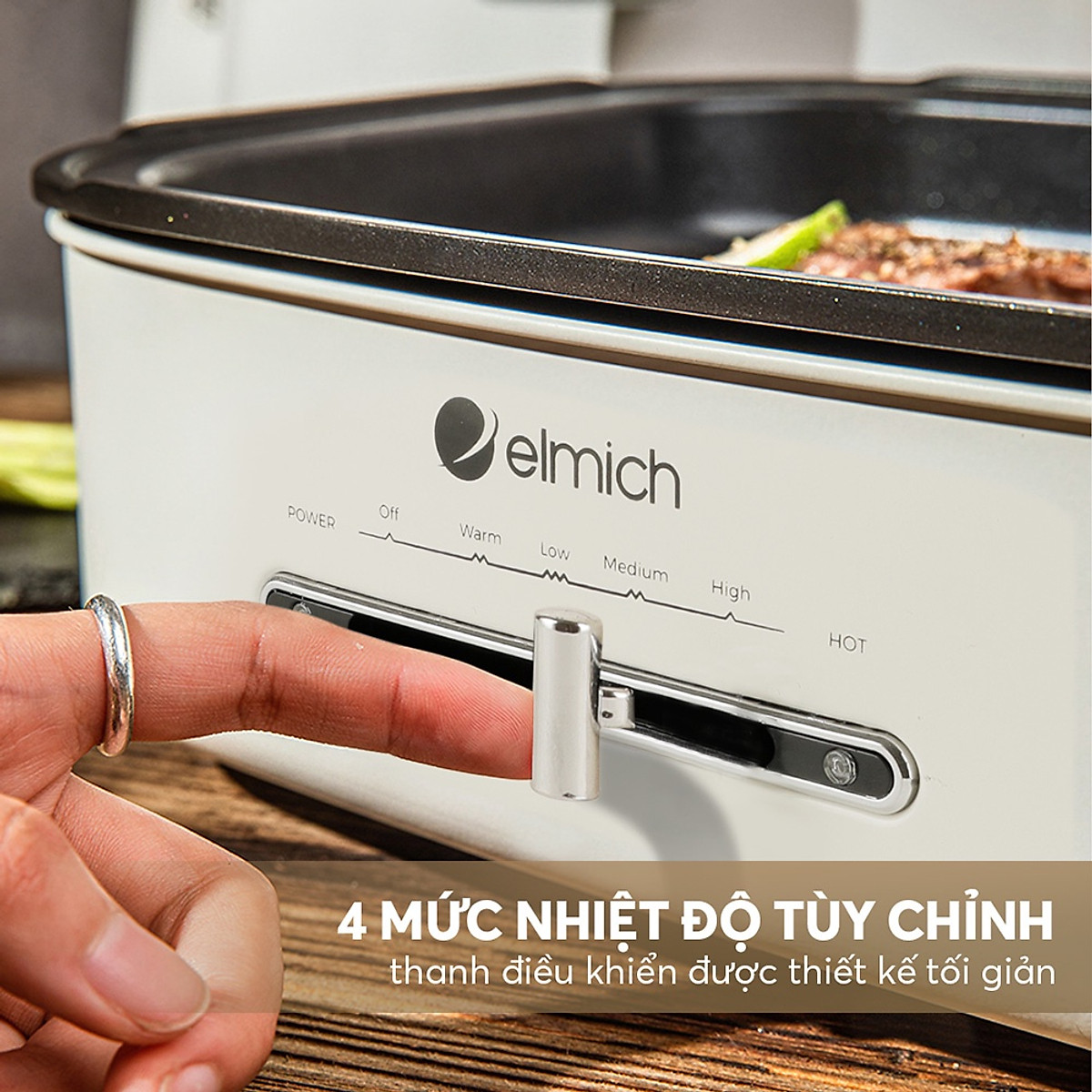 Nồi lẩu nướng đa năng Elmich MCE-3909OL (1250-1500W) - Hàng chính hãng