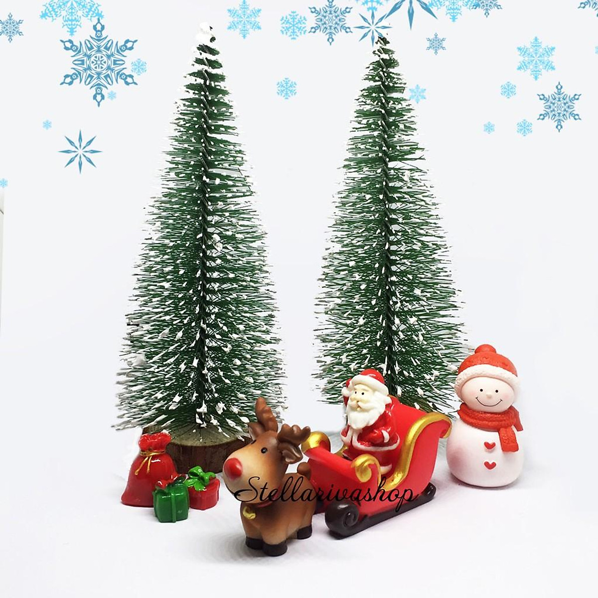 Mô hình cây thông Noel 15cm trang trí tiểu cảnh, terrarium Giáng ...