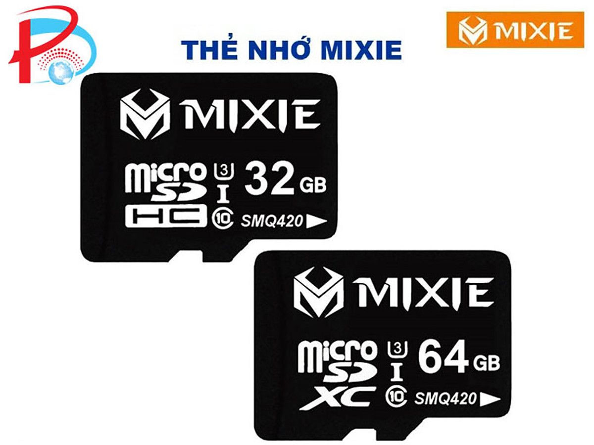 Thẻ Nhớ Mirco SD Mixie 64Gb - Thẻ Nhớ Mixie 32Gb Class 10 Chuyên Ghi Hình Cho Camera, Máy Ảnh và Điện Thoại - Hàng Chính Hãng