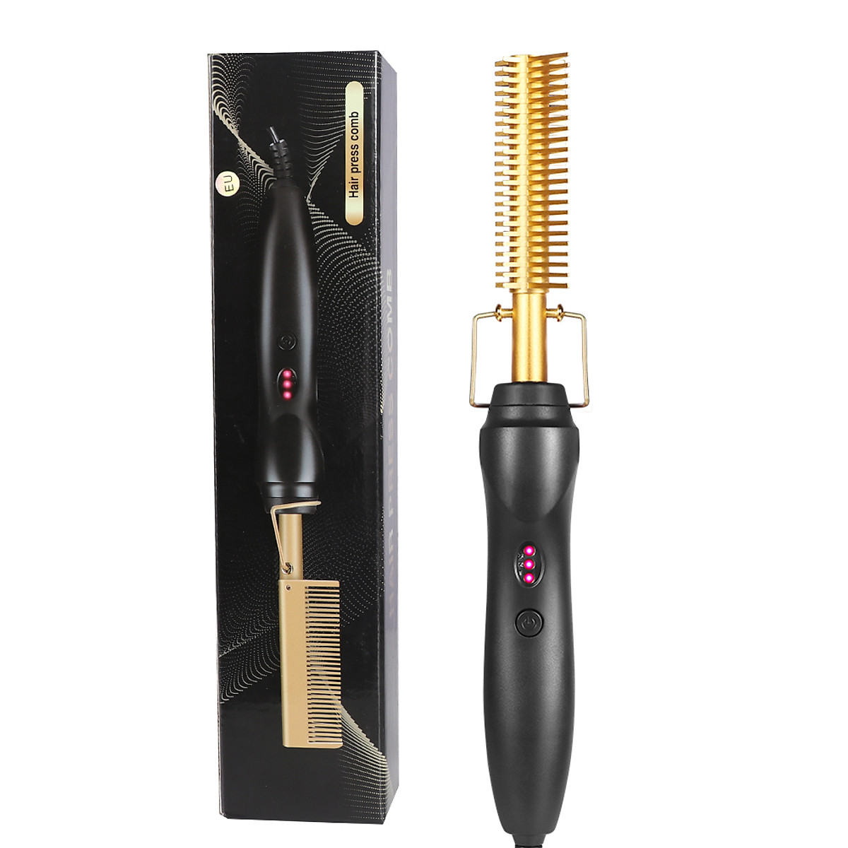 Mua Hair Straightener Hot Heating Comb 2 In 1 Straightening Brush Corrugation Curling Iron Hair Curler Comb Flat Irons Styling Tool tại PopoStore Mua Hair Straightener Hot Heating Comb 2 In 1 Straightening Brush Corrugation Curling Iron Hair Curler Comb Flat Irons Styling Tool tại PopoStore