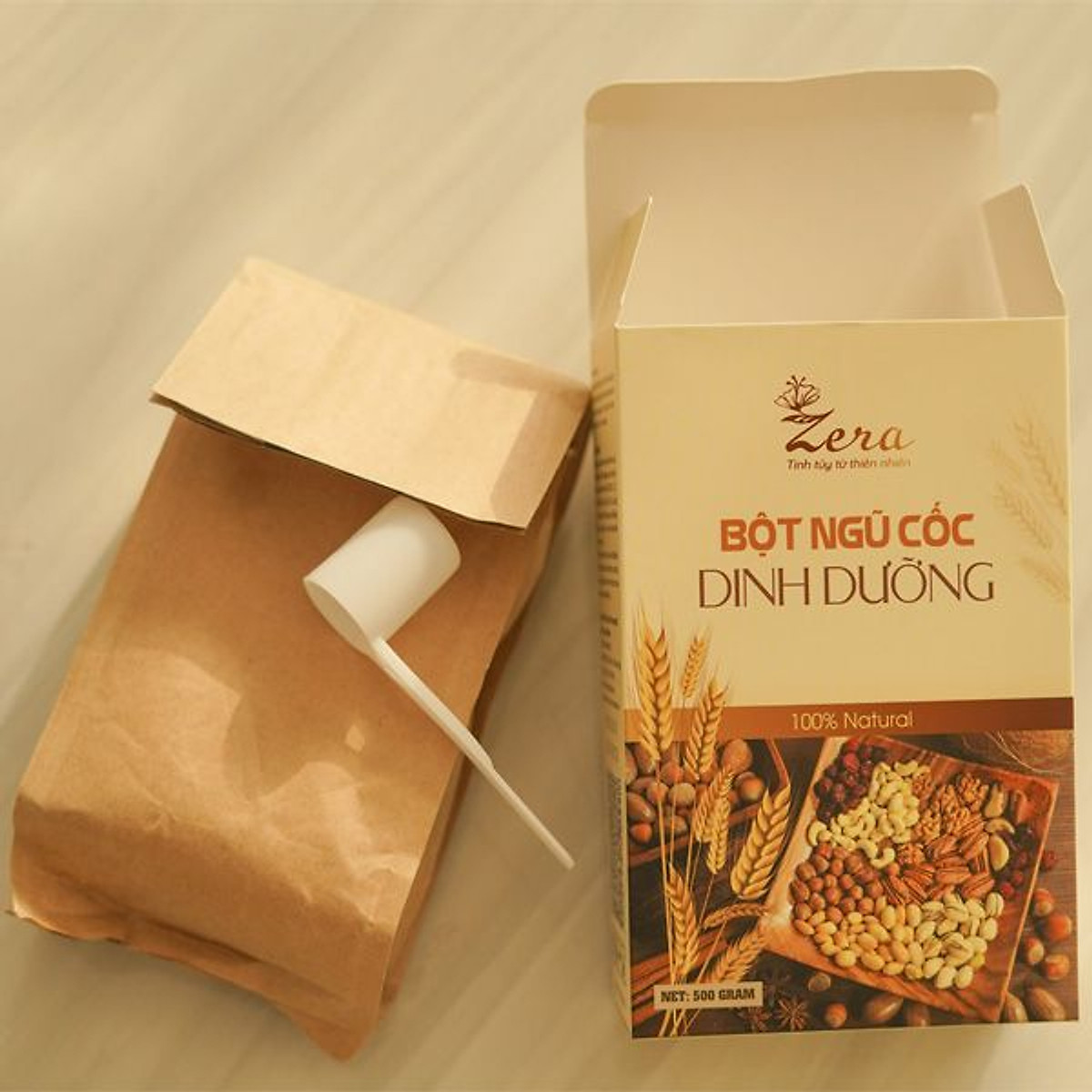 Bột Ngũ Cốc Dành Cho Mẹ Bầu Zera 500G - Ngũ Cốc Giúp Mẹ Giảm Nghén - Hết Nôn Cung Cấp Dinh Dưỡng Cho Thai Nhi - Tặng Vòng Dâu Tằm Và Xà Bông Gió Hương Sả Chanh Thảo Dược
