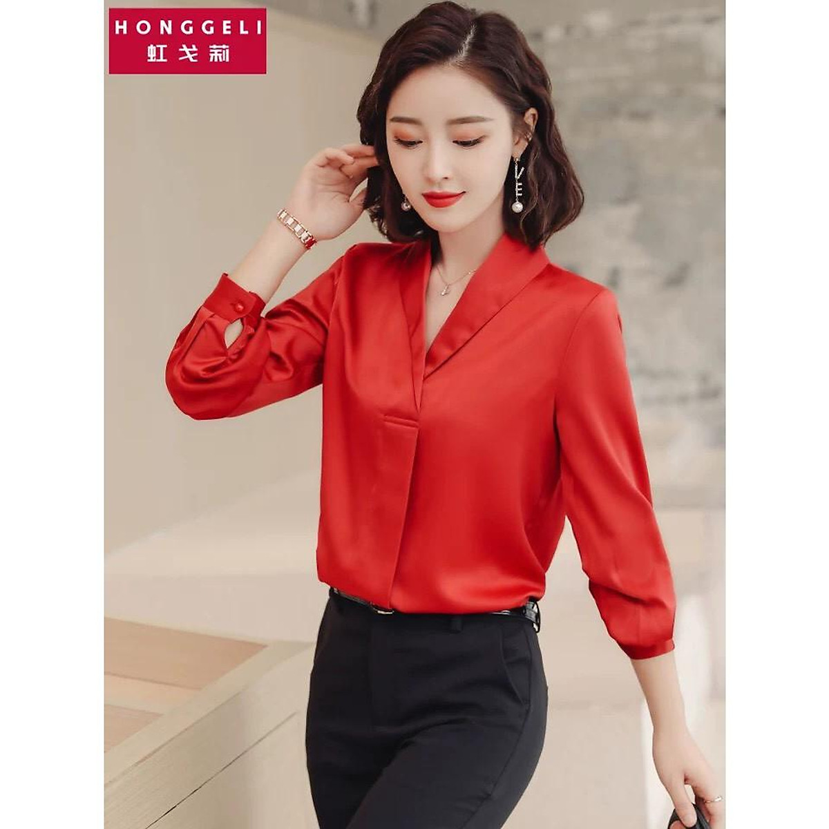 Top Bán Chạy ) Áo Sơ Mi Công Sở Tay Dài - Sang Trọng - Quý Phái Mẫu Mới Nhất  2019