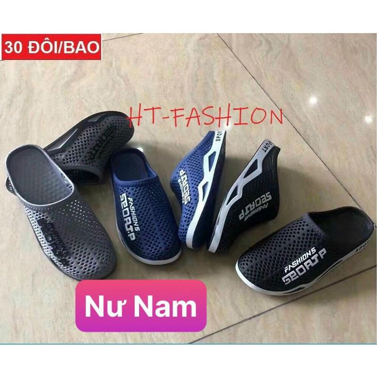 (Hàng Mới) Sục nhựa thể thao nam nữ phong cách Hàn Quốc 2022