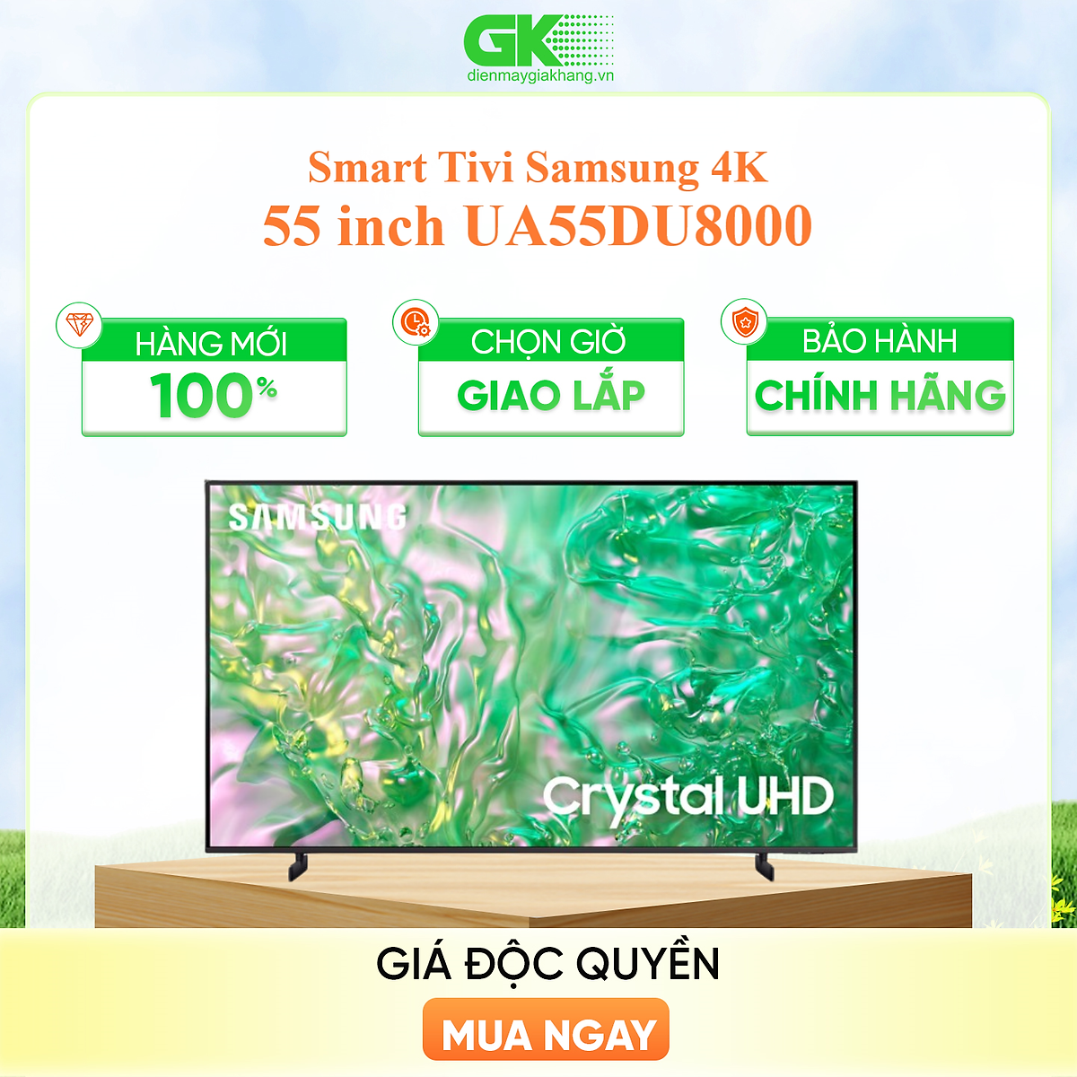 UA55DU8000 - Smart Tivi Samsung 4K 55 inch UA55DU8000 - Hàng Chính Hãng - Chỉ Giao Hồ Chí Minh