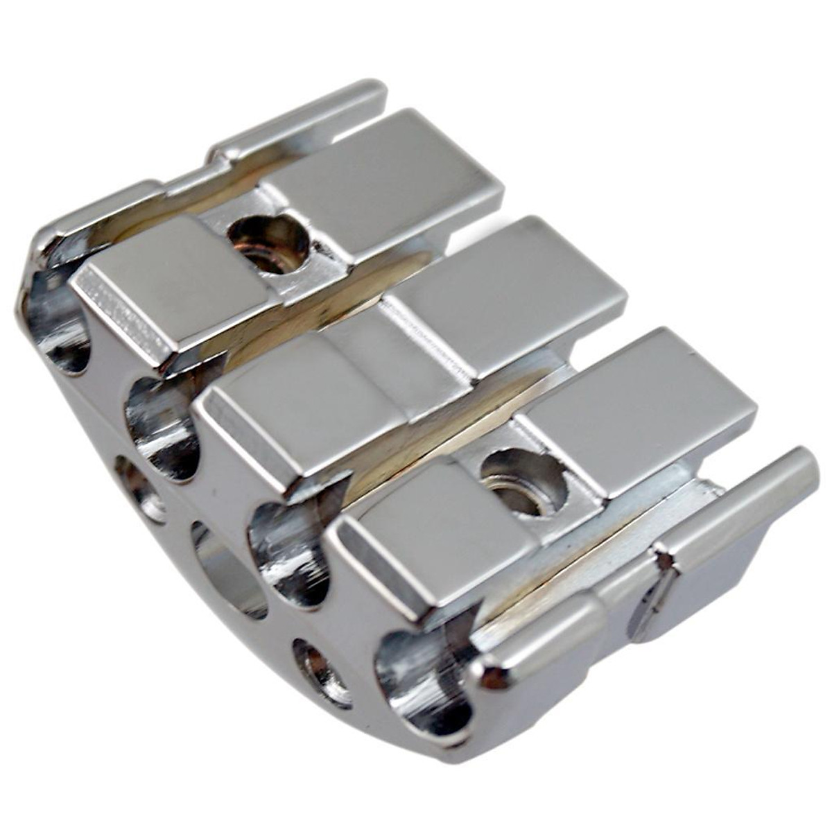 Silver 4 String Electric Headless Bass Guitar Locking Nut Set with