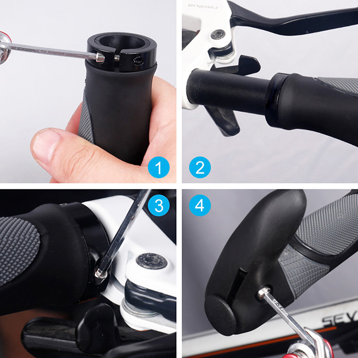 Bọc Tay Ghi Đông Xe Đạp Chất Liệu Cao Su TPR Cho Xe Đạp Thể Thao Địa Hình MTB (Đường kính 2.2cm) Mai Lee