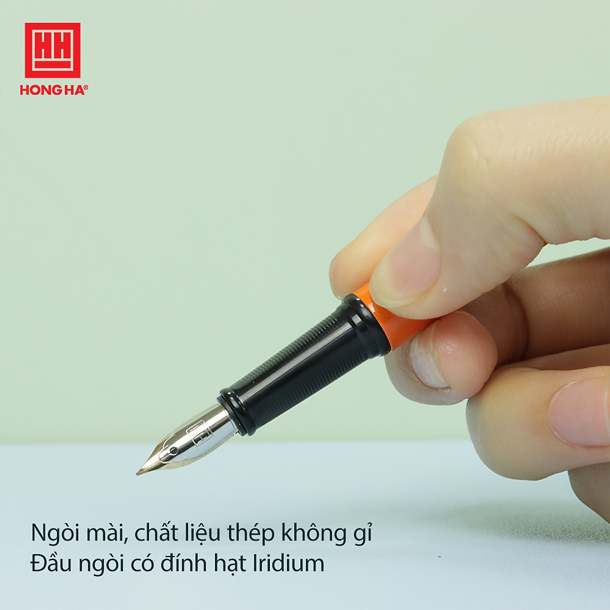 Bút máy nét hoa Hồng Hà 2256 - Bút nét thanh nét đậm luyện chữ đẹp