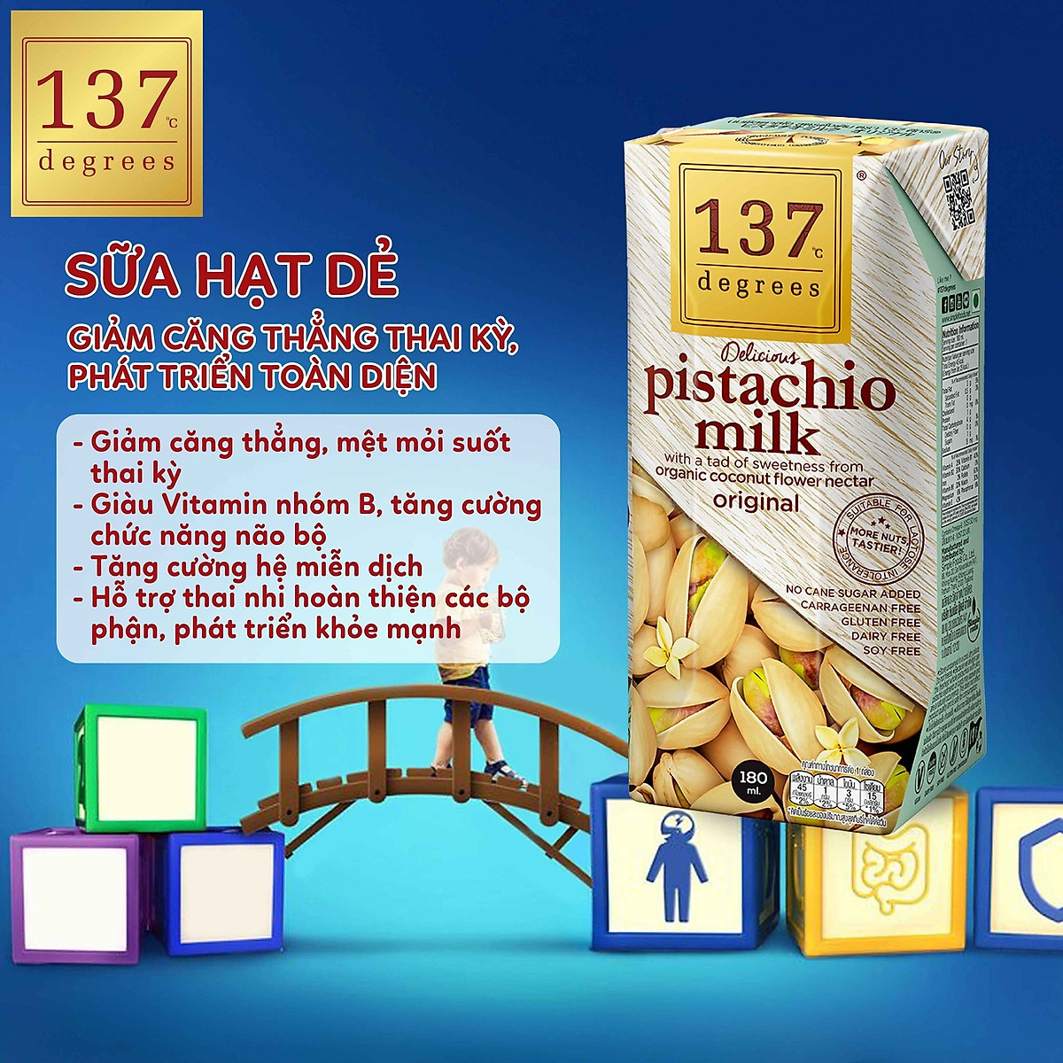 Sữa Hạt Không Đường 137 DEGREES Thái Lan Nhiều Vị, Dinh Dưỡng, Thơm Ngon Bổ Dưỡng Healthy