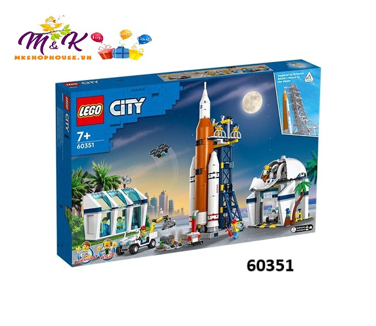 LEGO CITY Trạm Phóng Tên Lửa NASA 60351 - Lắp ghép, Xếp hình