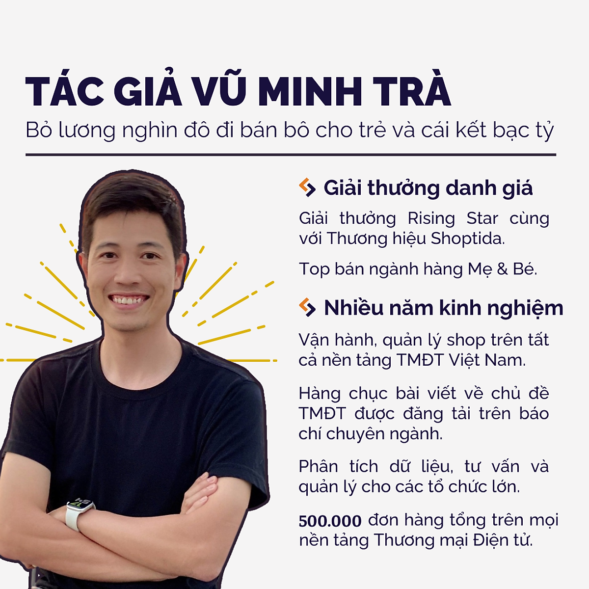 Sách Mở Khóa Thương Mại Điện Tử Việt Nam - Hành Trình 15 Năm Trở Thành Best Seller - Tác Giả Vũ Minh Trà