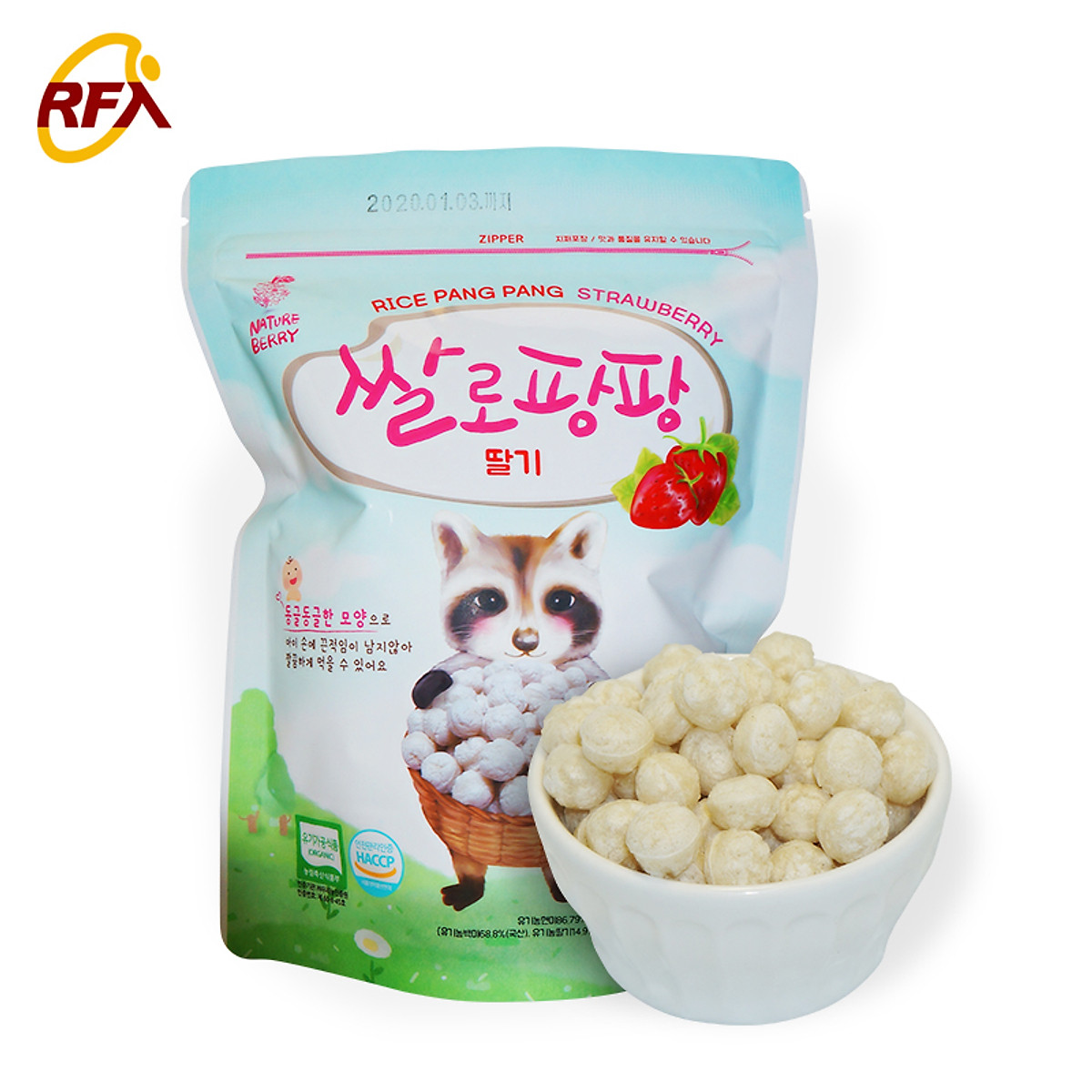 Bỏng gạo vị dâu tây pang pang (Rice Pang Pang Strawberry)