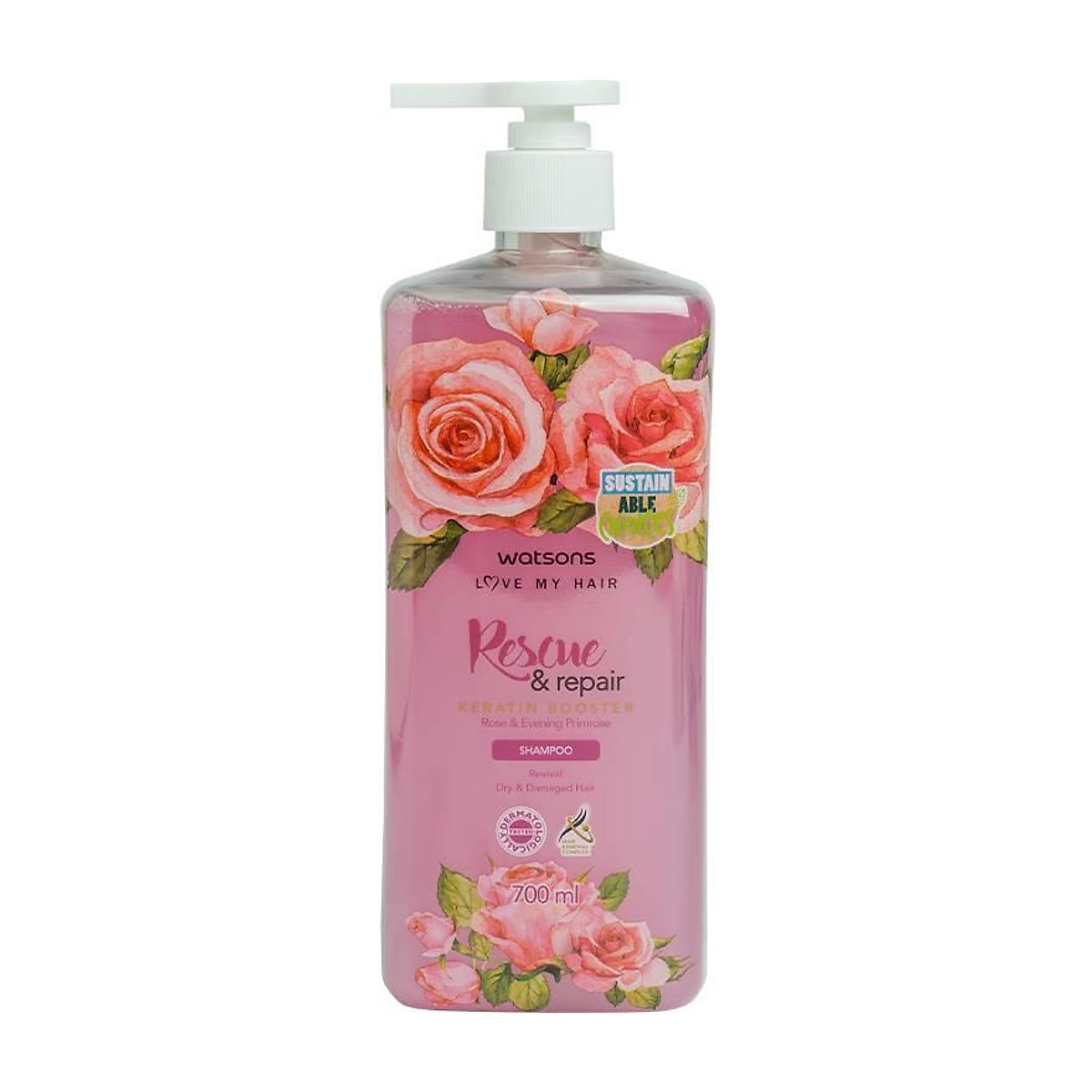 Dầu Gội Watsons Rose Evening Primrose Shampoo 700ml