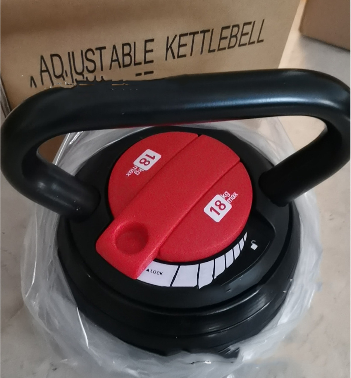 Tạ Bình Vôi,Tạ Kettlebell Điều Chỉnh 18kg Cao Cấp 100% Gang Đúc Thế Hệ Mới Nhất 2021