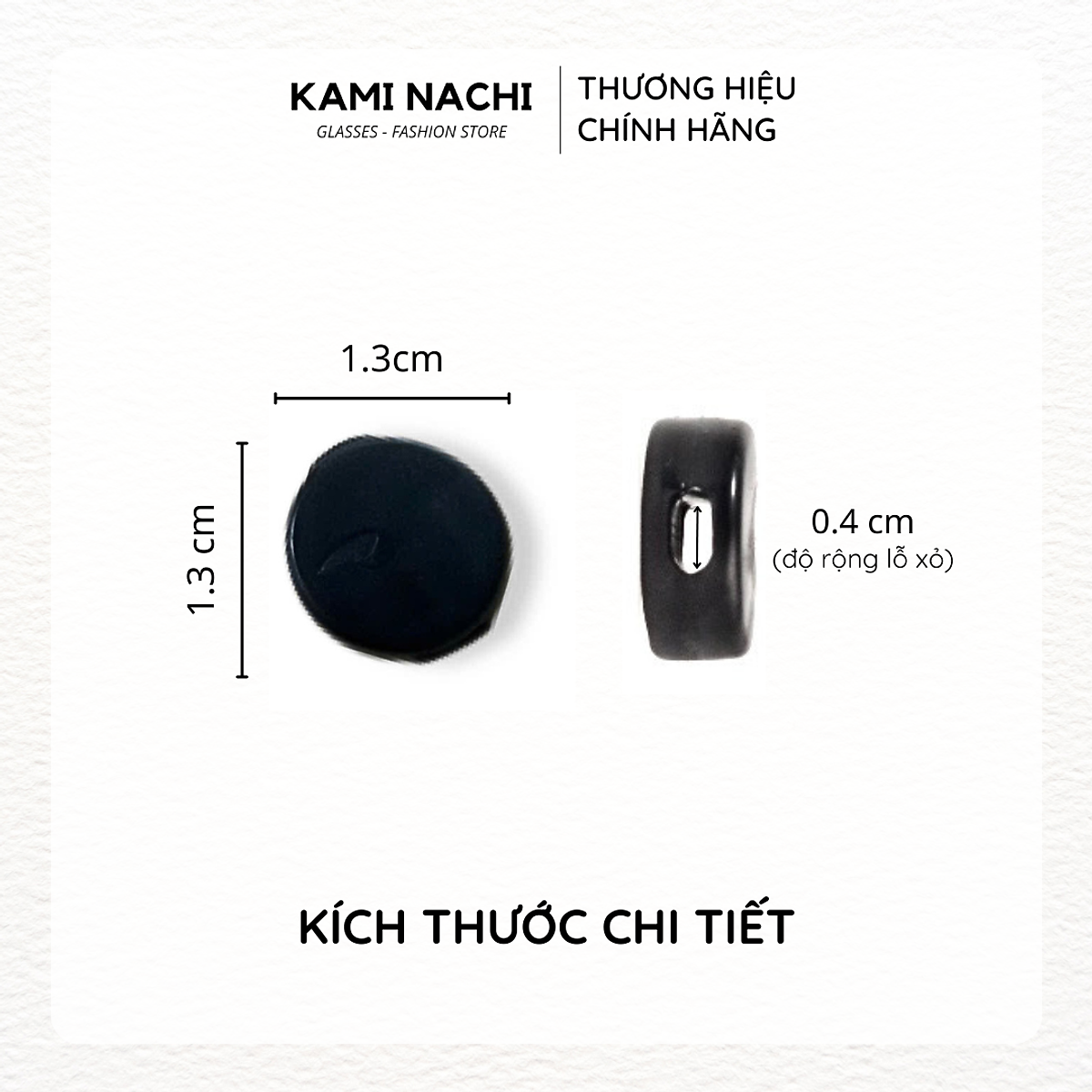 Miếng đệm làm êm tai cho kính bằng silicon siêu bền hình tròn chống trượt KAMI NACHI