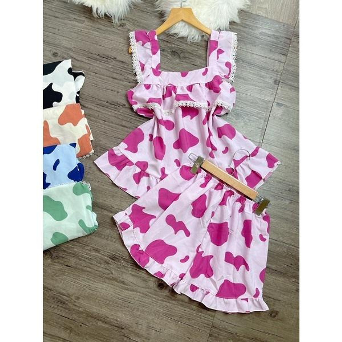 SET BỘ BÒ PHỐI REN BÁNH BÈO