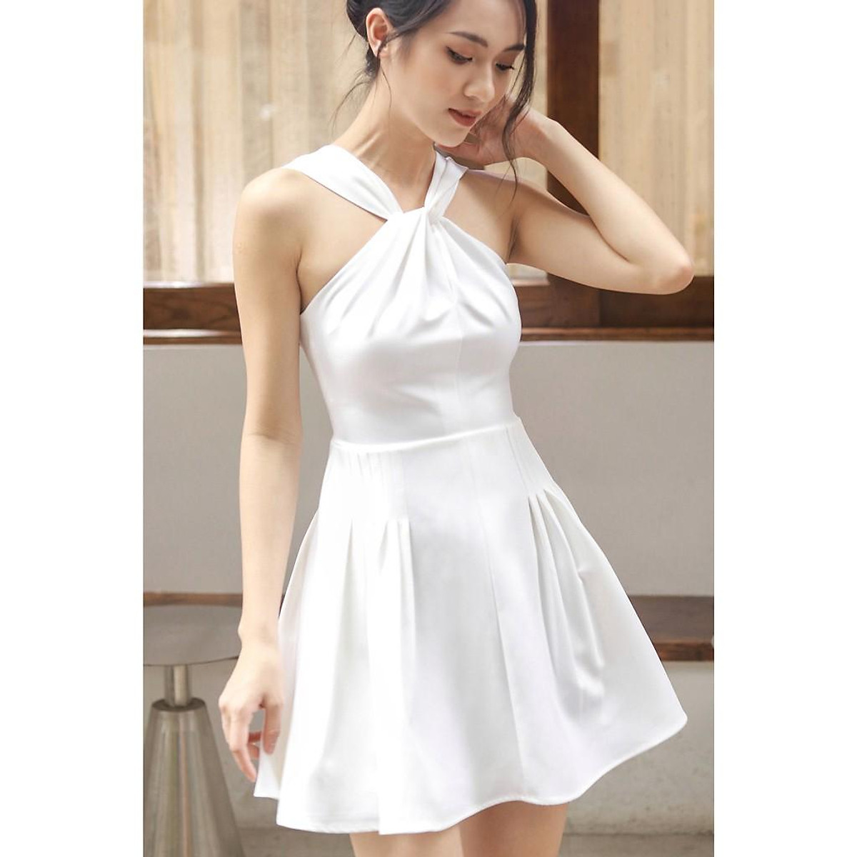 Đầm váy nữ xoắn cổ tay dài hot hit Nau Dress  Shopee Việt Nam