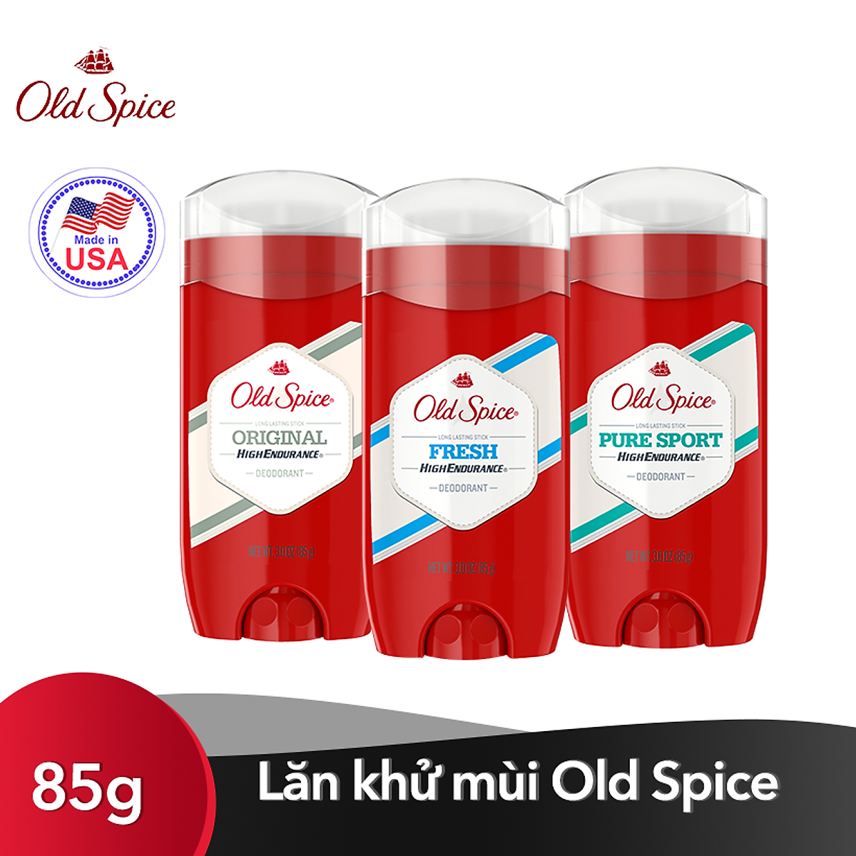 Lăn khử mùi nam Old Spice 85g