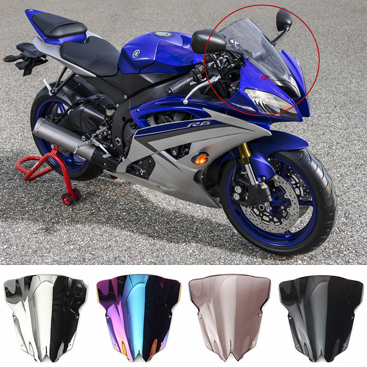 Yamaha YZF R6 2008 decals