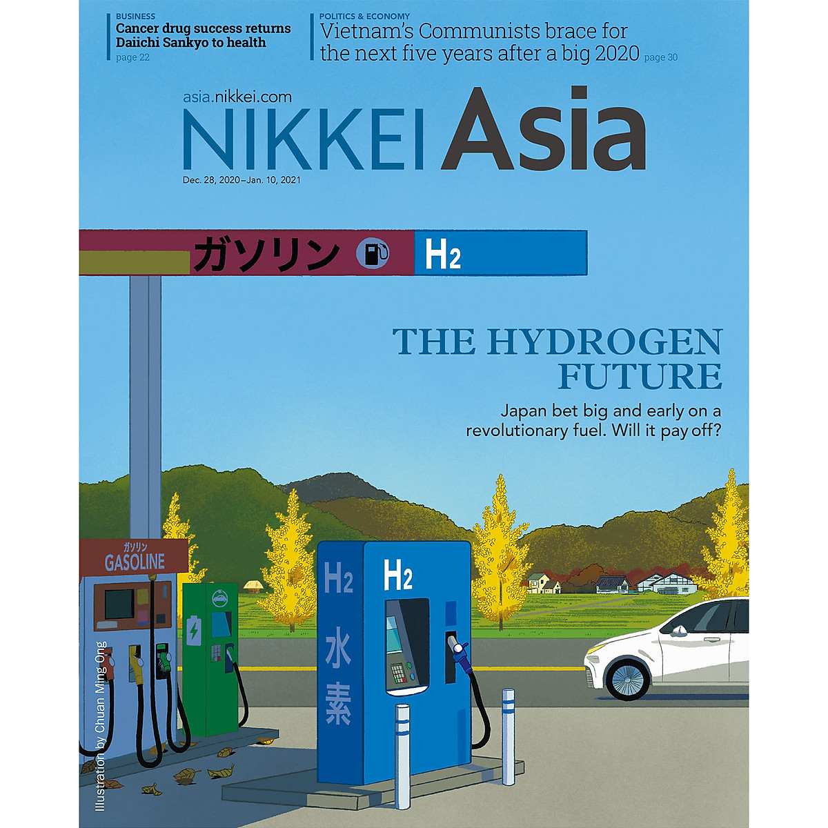 Nikkei Asian Review: Nikkei Asia - THE HYDROGEN FUTURE - 51.20, tạp chí kinh tế nước ngoài, nhập khẩu từ Singapore