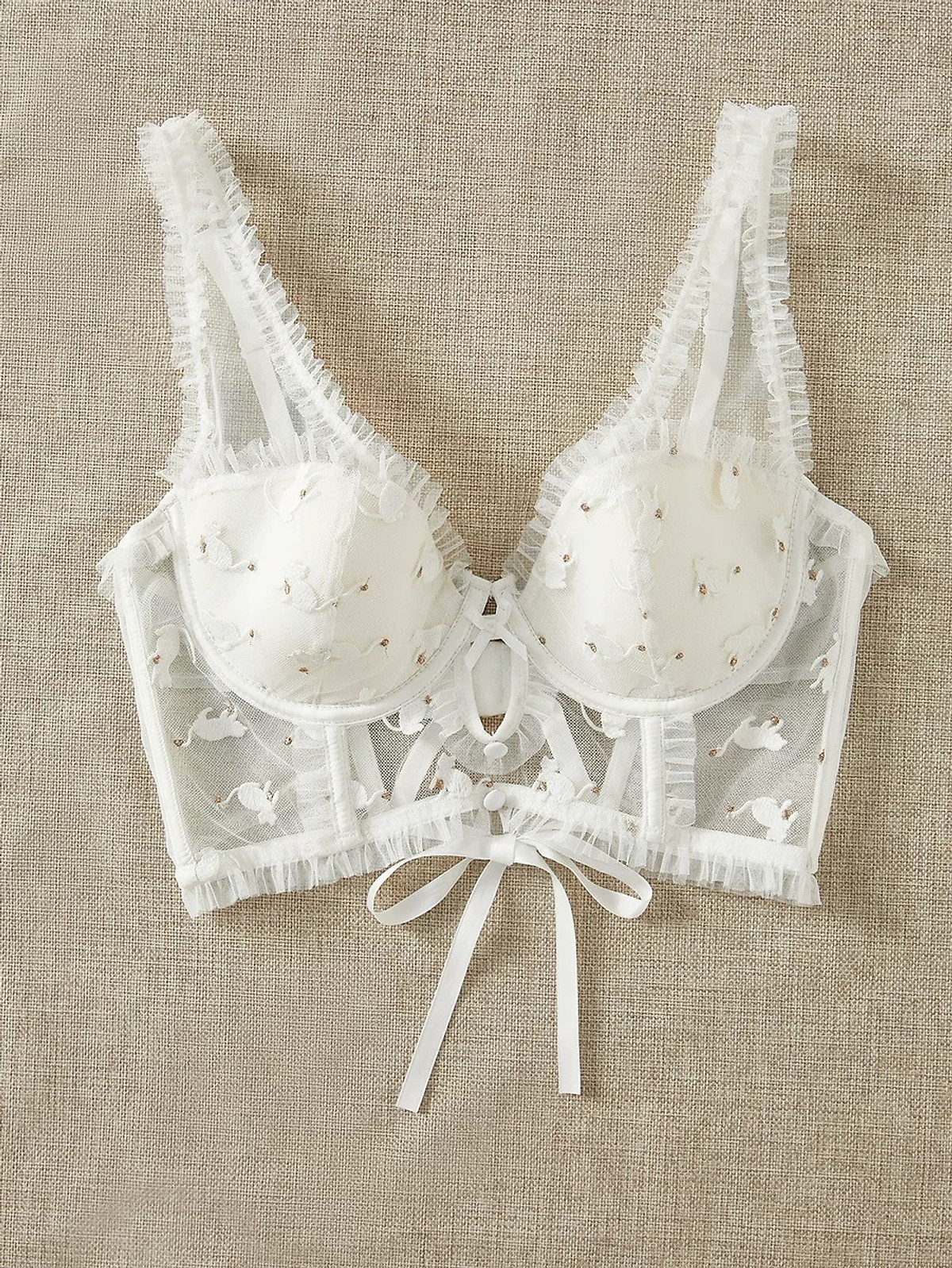 Áo Bra Nữ Ren Hoa Văn - B.Lingerie - Áo nâng ngực Áo Bra Nữ Ren Hoa Văn - B.Lingerie - Áo Nâng Ngực