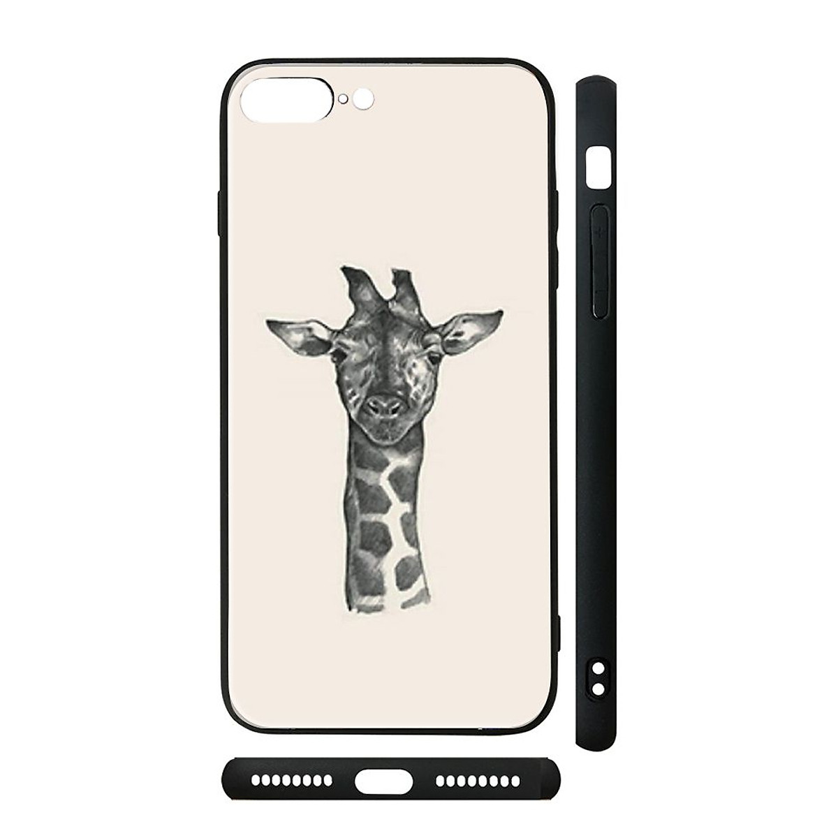 Mua Ốp kính cho iPhone in hình Animal 4D+ Giraffe - con hươu cao ...