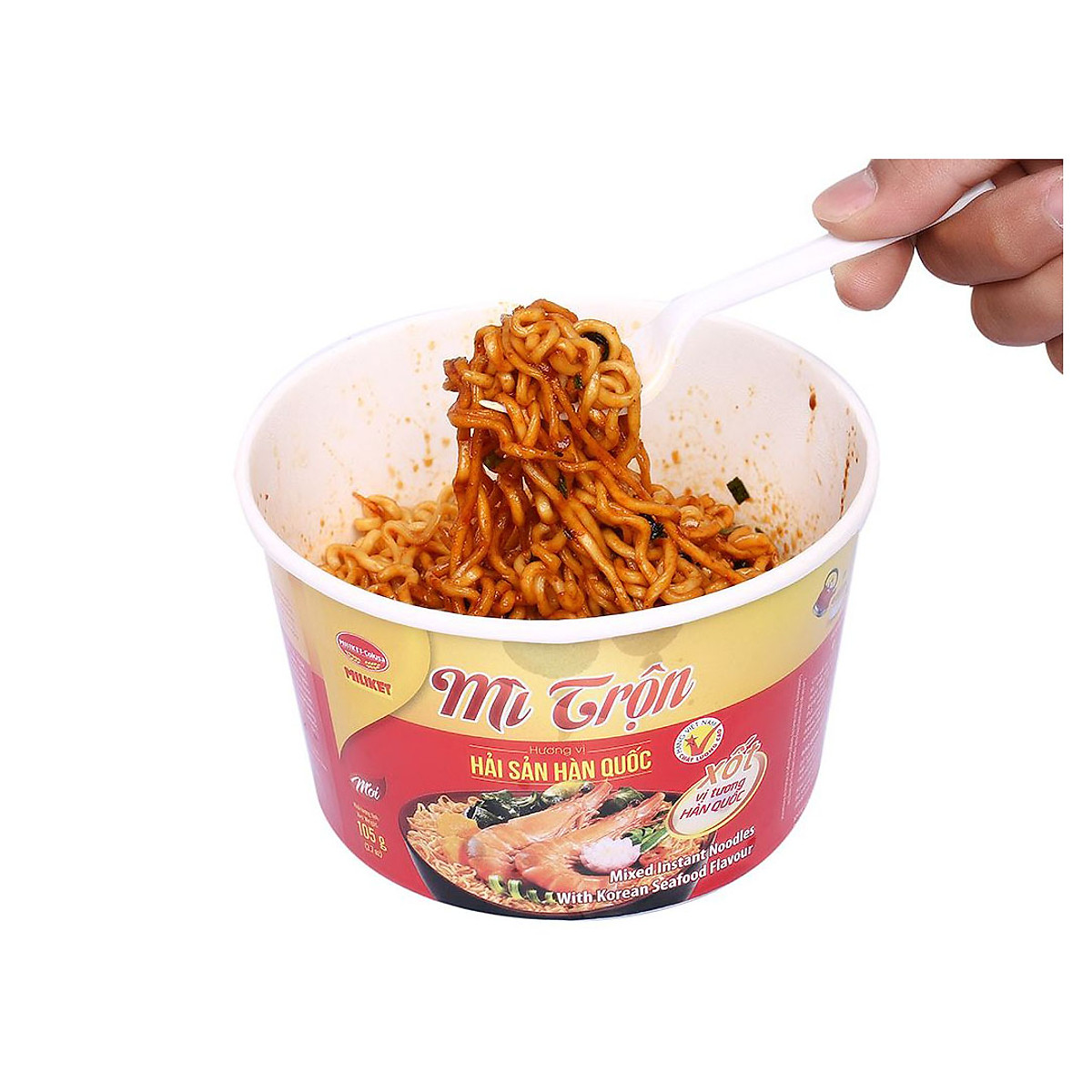 Thùng 12 Tô Mì Trộn Hải Sản Hàn Quốc Miliket 105g