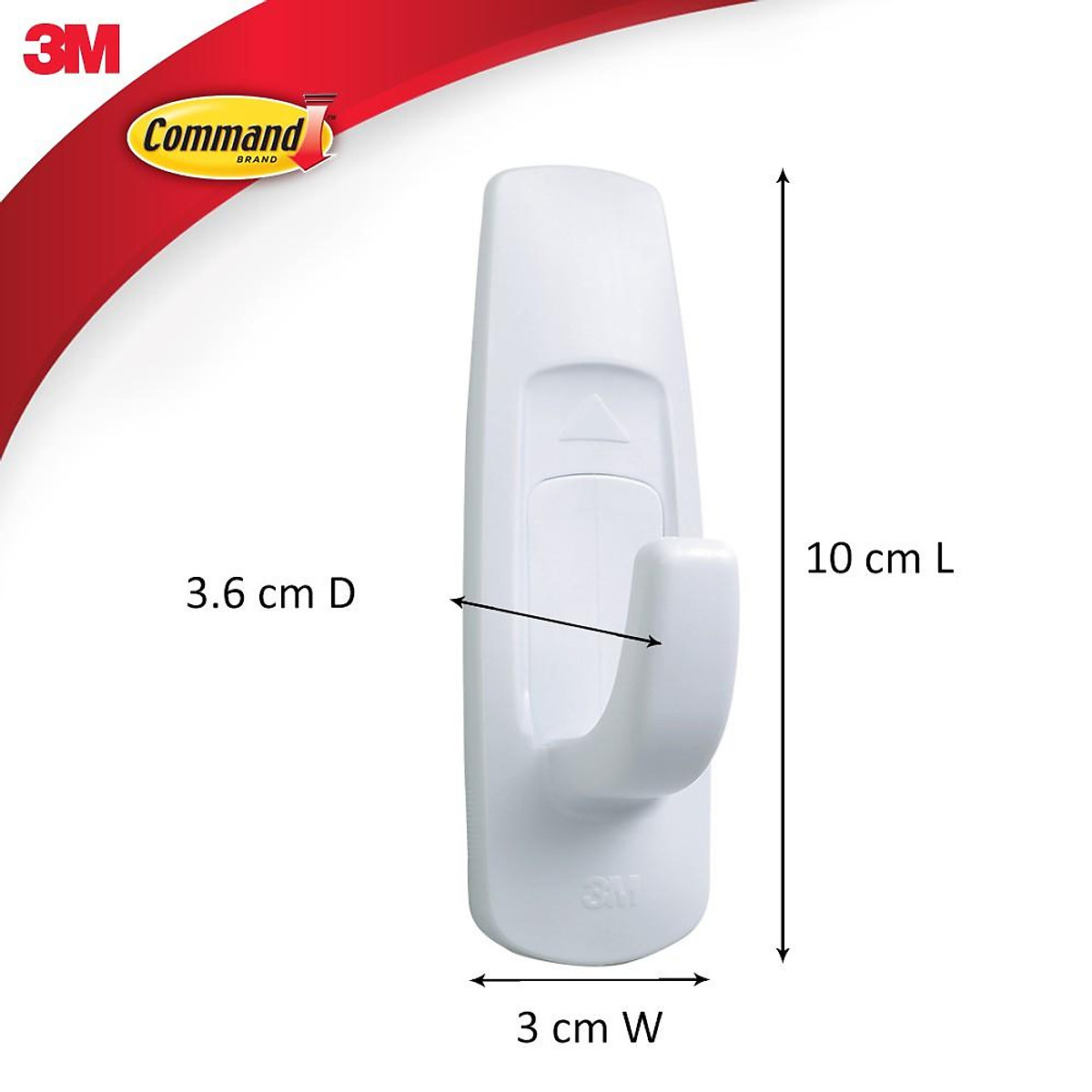 Bộ 10 Móc dán tường Command 3M chịu lực 2.2kg - Gói siêu ưu đãi, độ bền cao, bám cực chắc, tháo cực dễ 17008EXVP