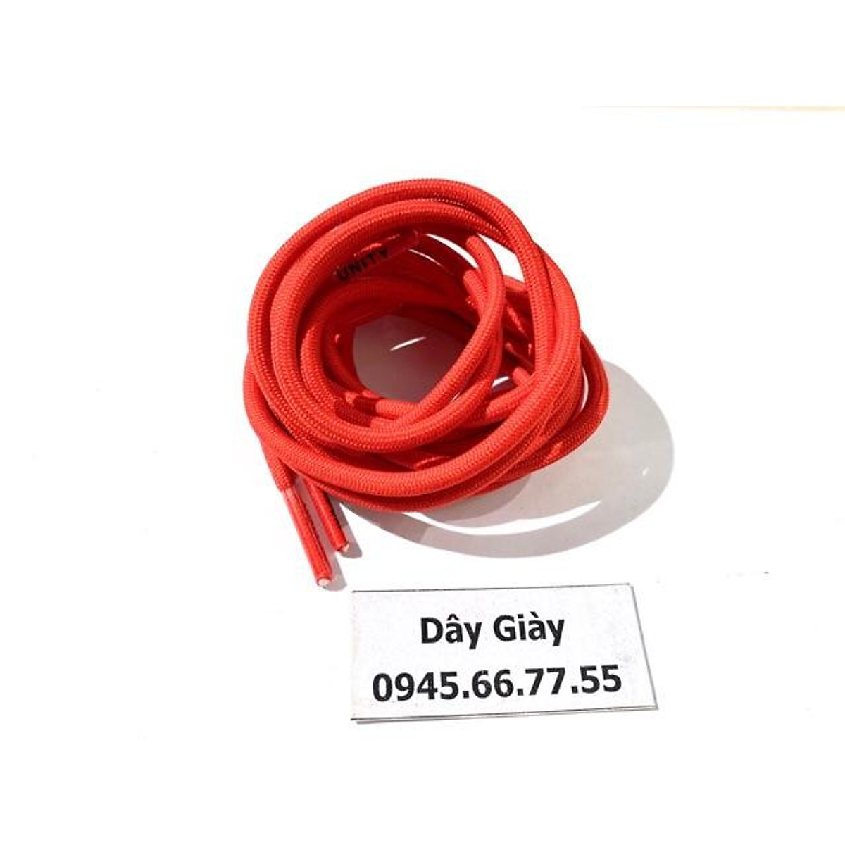 Dây giày màu đỏ - dạng tròn
