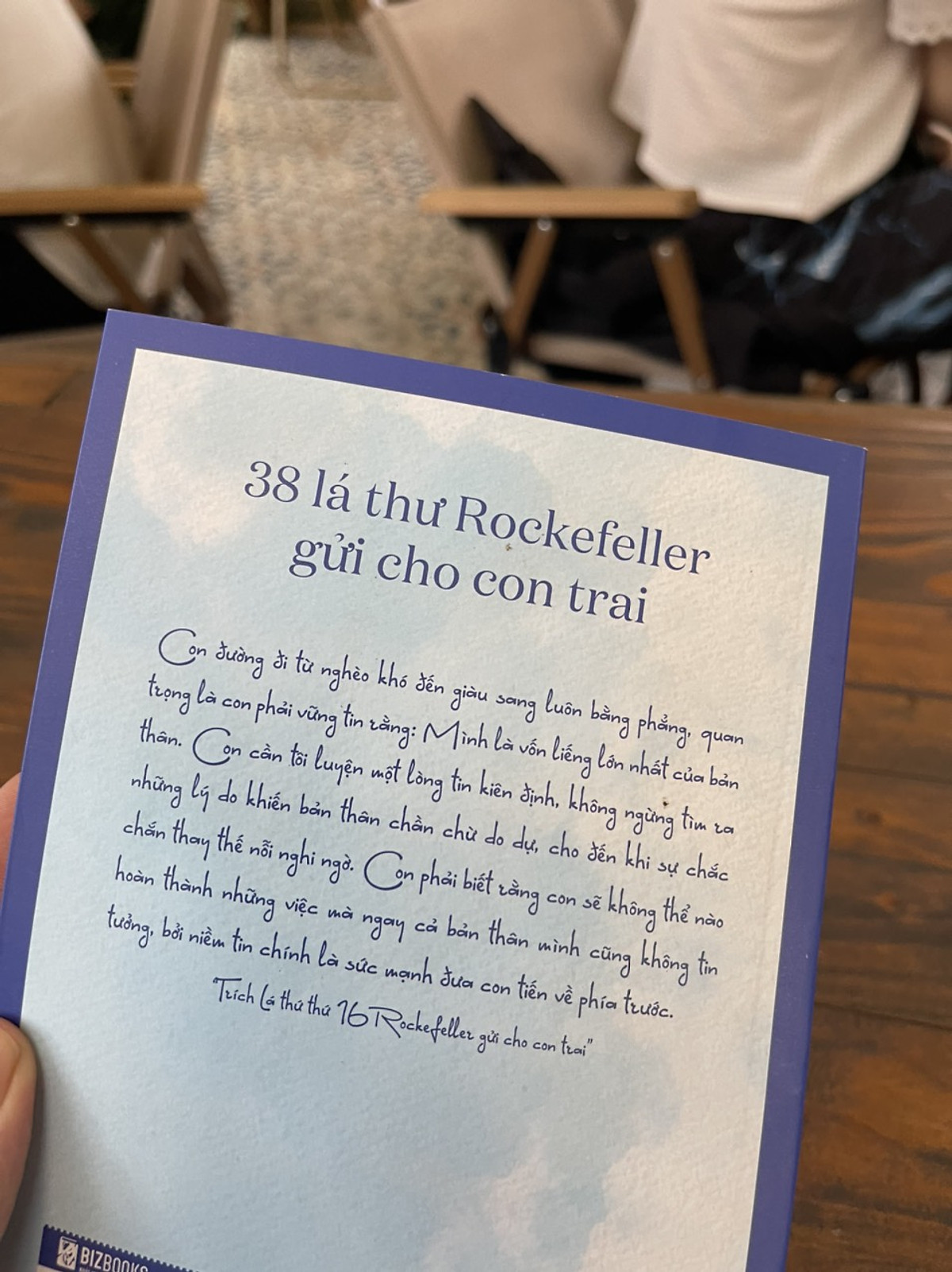 38 LÁ THƯ ROCKEFELLER GỬI CON TRAI – Bizbooks -NXB Hông Đức