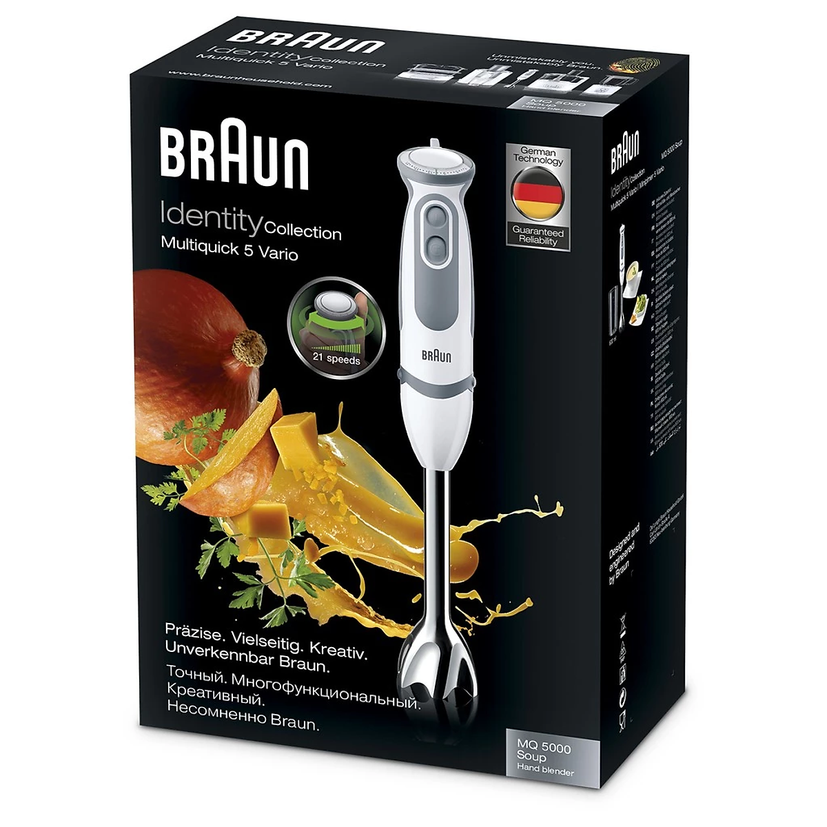 Máy xay cầm tay Braun MQ5235, Công suất 1000W, Xay nhanh - Hàng Chính Hãng