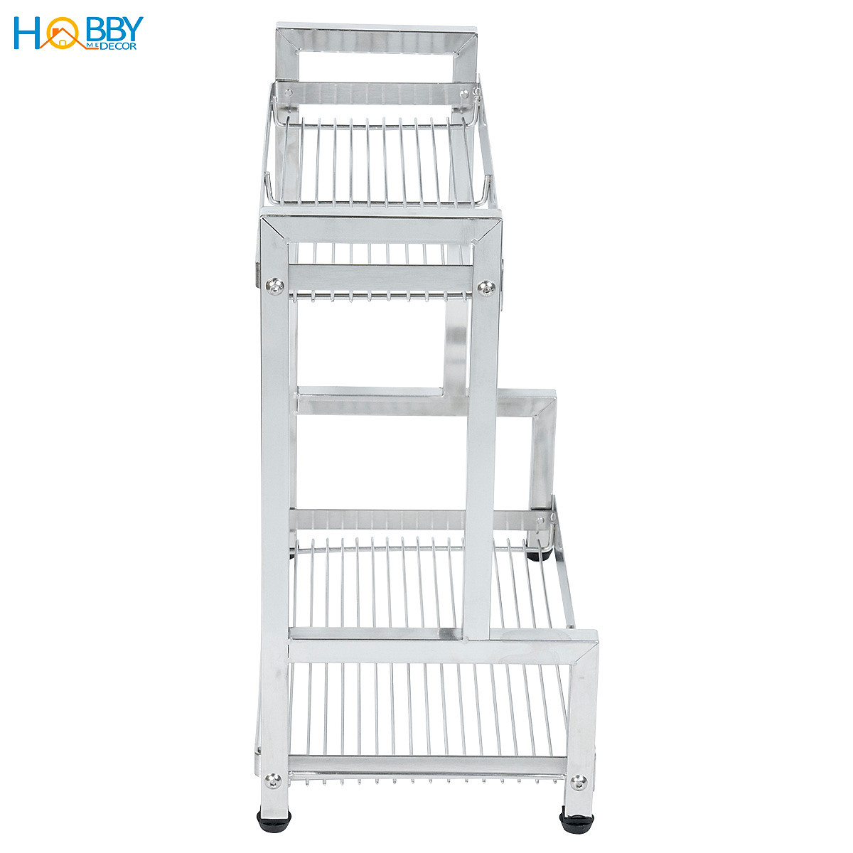 Kệ đựng gia vị nhà bếp 2 tầng Inox 304 đa năng Hobby home decor GV2TN