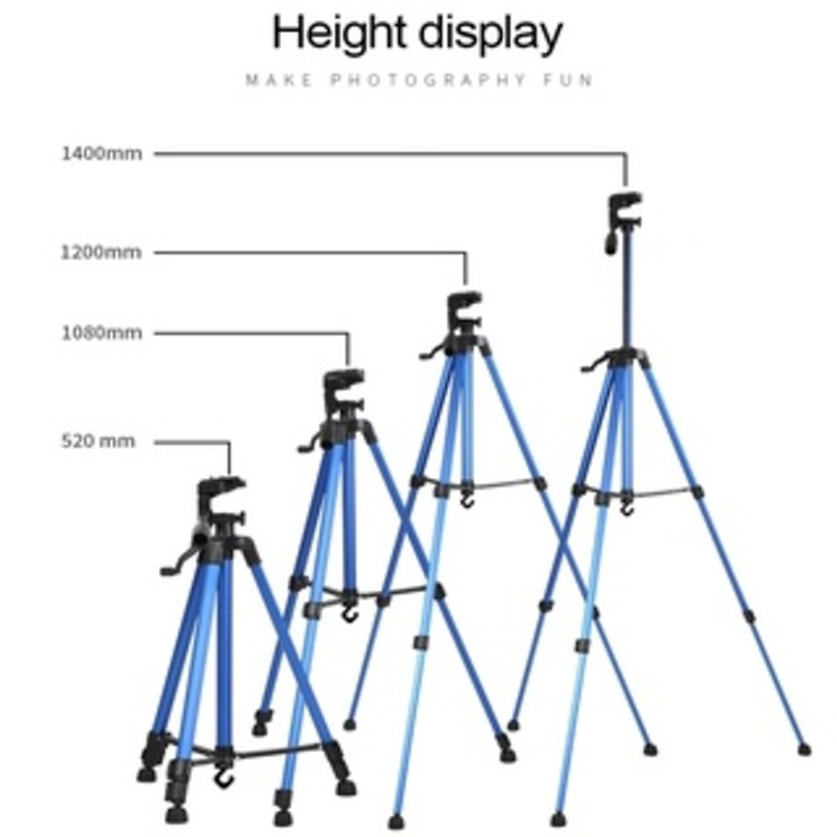 Tripod/ Chân đế điện thoại và máy ảnh MAWA 3366 có remote Bluetooth ( Giao màu ngẫu nhiên) - Hàng chính hãng