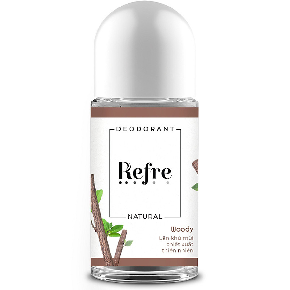 Lăn khử mùi chiết xuất thiên nhiên Refre Natural Woody – Hương Gỗ 40ml
