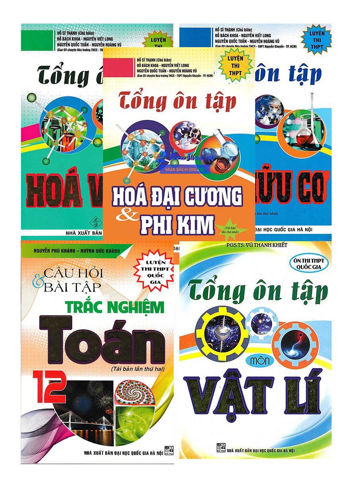 Combo Tổng Ôn Tập Luyện Thi Tốt Nghiệp THPT Quốc Gia 2021 Khối A - Môn Toán Lý Hóa 