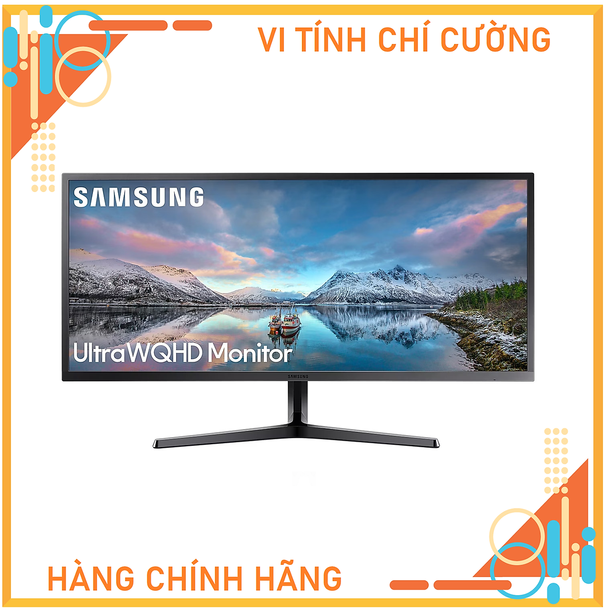 Màn hình Samsung LS34J550WQEXXV 34 inch/ 2K/ VA/ 75Hz/ 4ms/ 300 nits/ HDMI+DP/ FreeSync - Hàng Chính Hãng